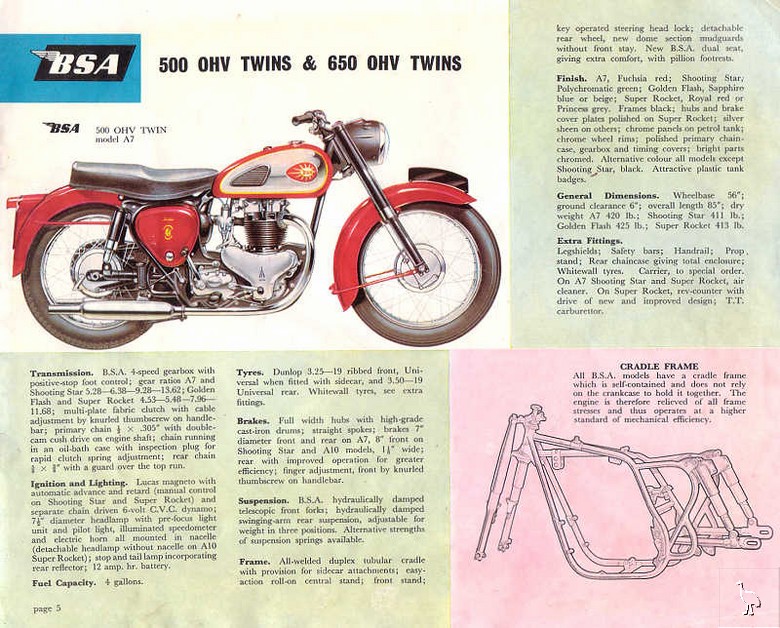 500 ohv twin, BSA A7