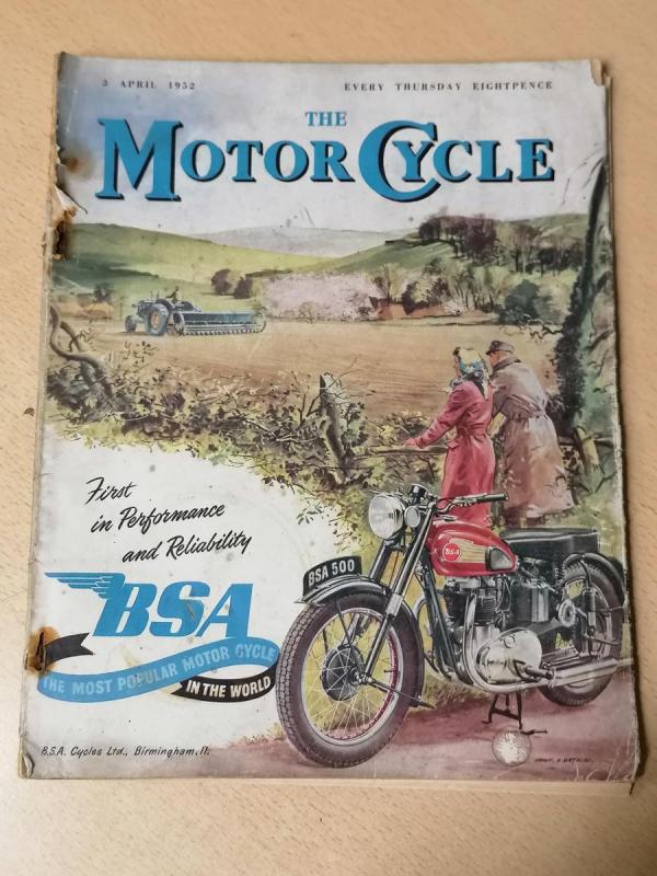 The Motor Cycle magazine, 3rd of April 1952